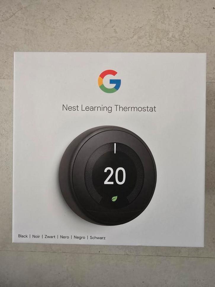 Nest Learning Thermostat - Slimme Thermostaat, Doe-het-zelf en Verbouw, Thermostaten, Nieuw, Slimme thermostaat, Ophalen of Verzenden