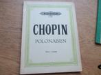 CHOPIN - POLONAISEN - PIANO, Gebruikt, Klassiek, Ophalen of Verzenden, Artiest of Componist