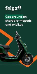 Felyx scooter  €15 gratis tegoed, Eén persoon, Kortingsbon, Overige typen