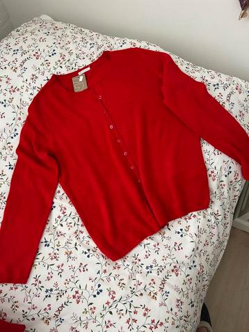Vest warm rood 40-42 Nieuw met prijskaartje beschikbaar voor biedingen