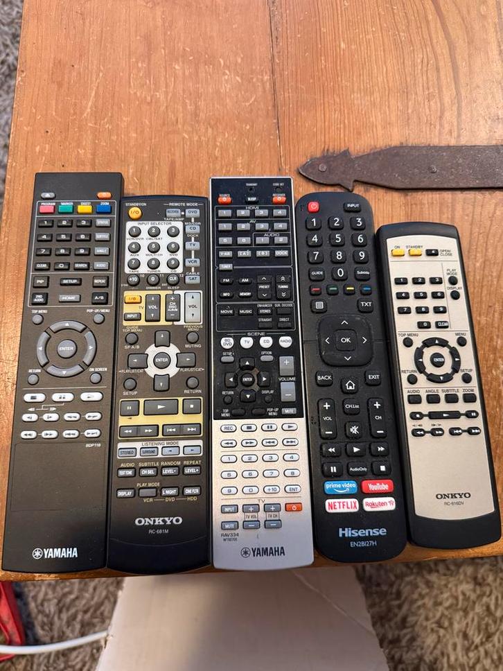 Originele Afstandsbedieningen Yamaha Onkyo Hisense, Audio, Tv en Foto, Afstandsbedieningen, Gebruikt, Origineel, Receiver of Versterker