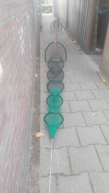 Nieuwe schietfuik dubbele fuiken geheel pe met nylon tussenv beschikbaar voor biedingen