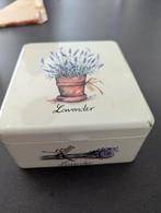 Vintage Jet Trommel met Lavendel Design, Ophalen of Verzenden