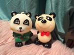 Twee panda kaarsen 8 cm vintage pandabeer figuurkaars, Huis en Inrichting, Woonaccessoires | Kandelaars en Kaarsen, Ophalen of Verzenden