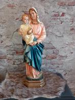 Oud brocant  Maria beeld met Jezus, Antiek en Kunst, Ophalen of Verzenden