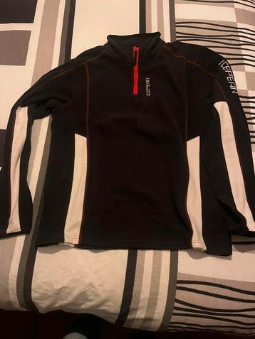 ICEPEAK fleece-trui half zip zwart (L) beschikbaar voor biedingen