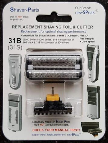 Newspeak Shaving Foil en Cutter 31S en 31B, serie 5000, 6000 beschikbaar voor biedingen