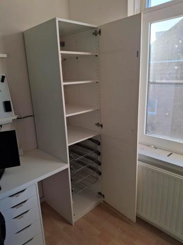 Ikea Pax kast 60x50x200 met planken en lades - afbeelding 2