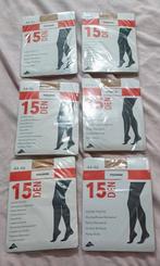 6 Paar Satijnglans Panty's Mt.44/46 €12,50, Bruin, Nieuw, Ophalen of Verzenden, Maat 44/46 (L)