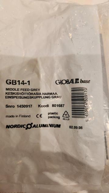 Nordic Aluminium GB14-1 – Middle Feed Grijs – Nieuw in verpa beschikbaar voor biedingen