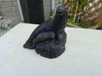 zware mooie vintage zeehond beeld met jong, Verzamelen, Beelden en Beeldjes, Ophalen of Verzenden, Zo goed als nieuw, Dier
