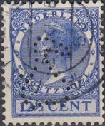 Nederland- 1926-1939- Koningin Wilhelmina- NVPH-185 - Perfin, Verzenden, T/m 1940, Gestempeld