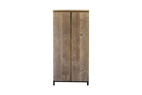Design kast van steigerhout met stalen onderstel, Huis en Inrichting, Kasten | Overige, Nieuw, Ophalen of Verzenden
