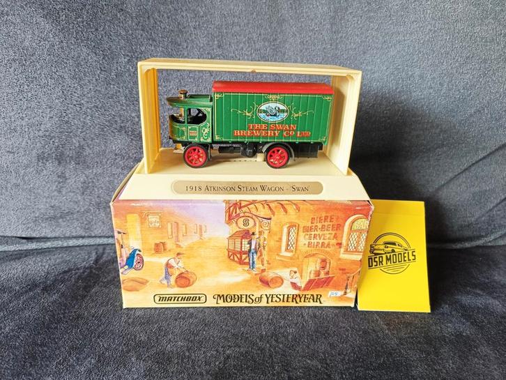 1:43 1918 Atkinson Steam Wagon-Swan, Hobby en Vrije tijd, Modelauto's | 1:43, Nieuw, Bus of Vrachtwagen, Matchbox, Ophalen of Verzenden