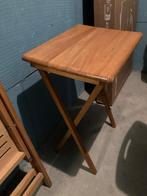 Klaptafeltjes 2 stuks hout, Ophalen, Minder dan 55 cm, Gebruikt, 60 cm of meer