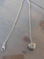 Zilveren ketting met klein hart, zgan, Met hanger, Ophalen of Verzenden, Zo goed als nieuw, Zilver