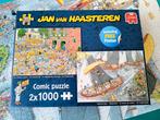 Jan van Haasteren 2x1000 Puzzels - Geef ons de ruimte, Ophalen of Verzenden, 500 t/m 1500 stukjes, Zo goed als nieuw, Legpuzzel