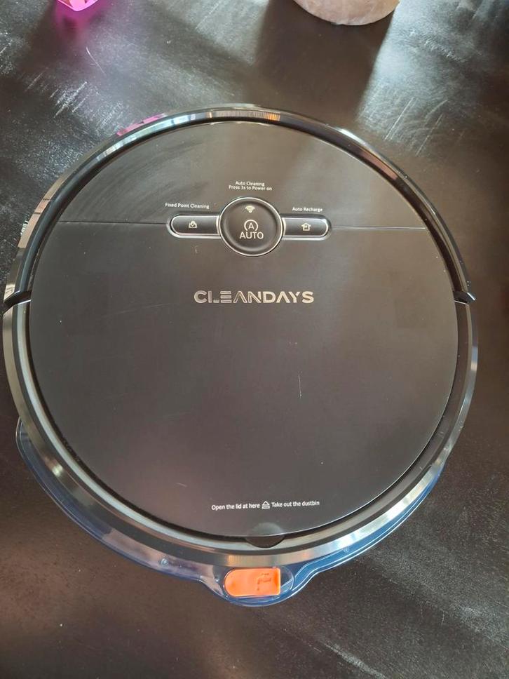 Robotstofzuiger met dweilfunctie - Cleandays, Witgoed en Apparatuur, Stofzuigers, Zo goed als nieuw, Robotstofzuiger, Minder dan 1200 watt