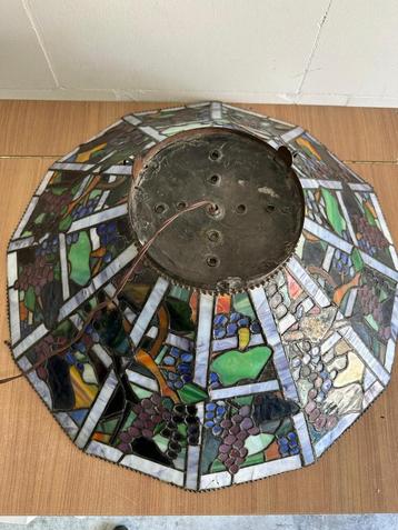 Antieke Tiffany Glas in Lood Hanglamp design druiven beschikbaar voor biedingen
