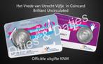 Vrede van Utrecht Vijfje BU in coincard genummerde uitgifte, Ophalen of Verzenden, Koningin Beatrix, Euro's
