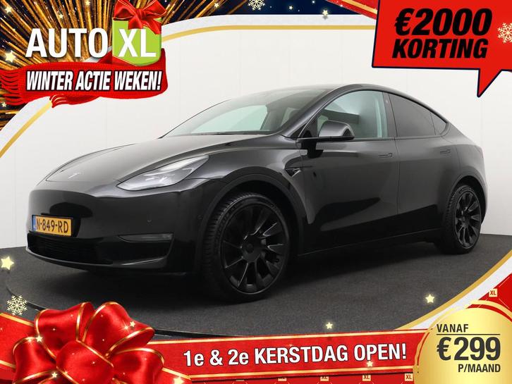 Tesla Model Y Long Range AWD 75 kWh 351 PK BlackLine Pano-Da, Auto's, Tesla, Bedrijf, Te koop, Model Y, 4x4, ABS, Adaptive Cruise Control