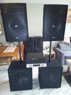 Dj setje  2 x 15 inch speaker en 2 x 18 inch sub, Muziek en Instrumenten, Ophalen of Verzenden, Zo goed als nieuw, Minder dan 500 watt