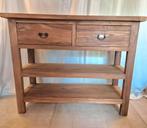 Sidetable teakhout landelijk, Teakhout, Nieuw, Ophalen of Verzenden, 25 tot 50 cm