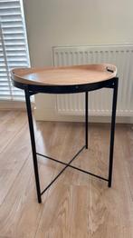 GLADOM table + SKALA tray (SET), Ophalen, Grenenhout, Rond, Minder dan 50 cm