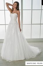 White One- Felipa 46/48 (nieuw prijs €1.750,), Ophalen of Verzenden, Gedragen, Wit, Trouwjurk