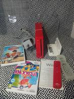 Nintendo Wii Rood +Wii Motion controller + 2 spellen, Verzenden, Gebruikt, Met 1 controller, Met games
