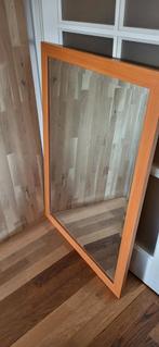 Mooie grote kersenhouten spiegel, Ophalen, Zo goed als nieuw, Rechthoekig, Minder dan 100 cm