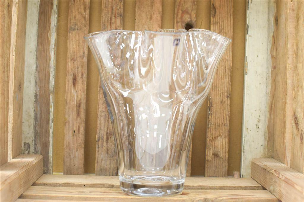 Glazen Waaier Vaas 45535, Gebruikt, Overige kleuren, Aardewerk of Porselein, Ophalen of Verzenden