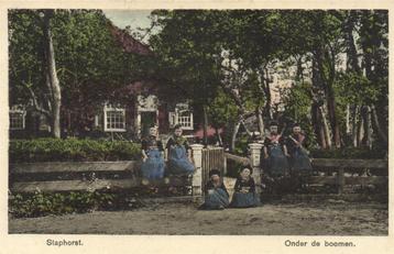 Staphorst. - Onder de boomen. - kinderen - ongelopen beschikbaar voor biedingen