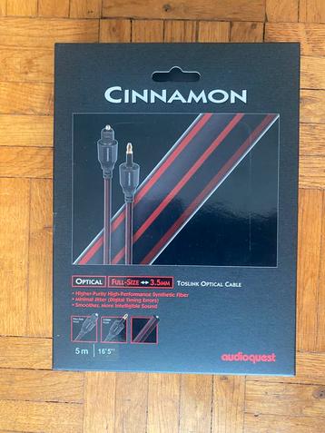 Audioquest cinnamon optische kabel 5 meter beschikbaar voor biedingen
