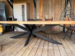 Mooie ovale robuuste  eettafel van mango. 120-300, Huis en Inrichting, Ophalen, 100 tot 150 cm, 200 cm of meer, Zo goed als nieuw