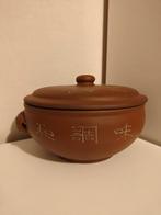 Vintage Zisha klei pot / kom / schotel met handvatten, Ophalen of Verzenden, Zo goed als nieuw, Overige materialen, Pot, Bus of Blik