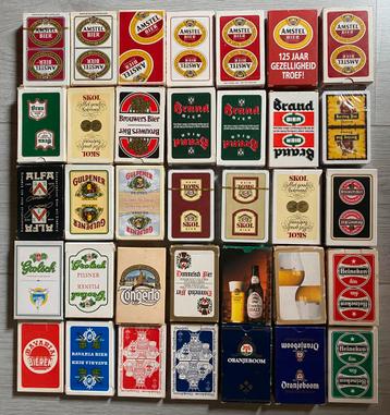 Pakjes speelkaarten biermerken beschikbaar voor biedingen