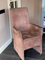 Te koop 6 Eetkamer stoelen, Ophalen, Gebruikt, Bruin, Leer