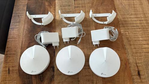 Tp-link Deco M9 plus mesh wifi. 3 stuks incl houders, Computers en Software, WiFi-versterkers, Zo goed als nieuw, Ophalen of Verzenden