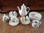 Thee servies bavaria wunsiedel porselein met bloemen, Antiek en Kunst, Antiek | Servies compleet, Ophalen of Verzenden