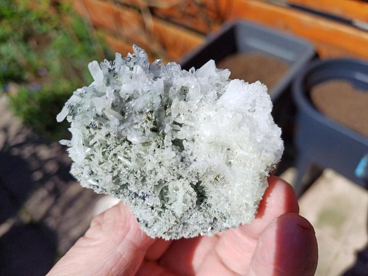 D47-05 Kwarts Galeniet Septemvre mine Madan Bulgarije #coll, Verzamelen, Mineralen en Fossielen, Mineraal, Ophalen of Verzenden