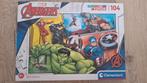 Marvel avengers puzzel 104 stukjes, Ophalen of Verzenden, Meer dan 50 stukjes, Zo goed als nieuw, 6 jaar of ouder