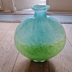 Grote glazen vaas groen/blauw, Ophalen, Blauw, Minder dan 50 cm, Glas