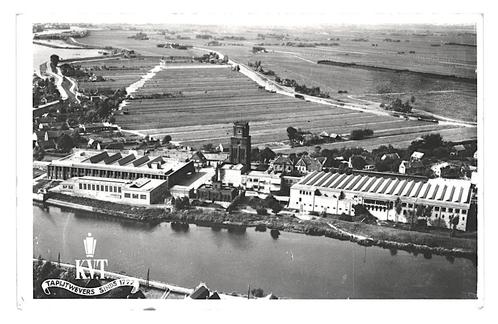 956393	Moordrecht	ZH Roodstempel	K V T Tapijtfabriek	1958, Verzamelen, Ansichtkaarten | Nederland, Gelopen, Zuid-Holland, 1940 tot 1960