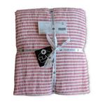 100% linnen dekbedovertrek 240x220 met slopen Rood/Wit, Huis en Inrichting, Slaapkamer | Beddengoed, Dekbedovertrek, Ophalen of Verzenden