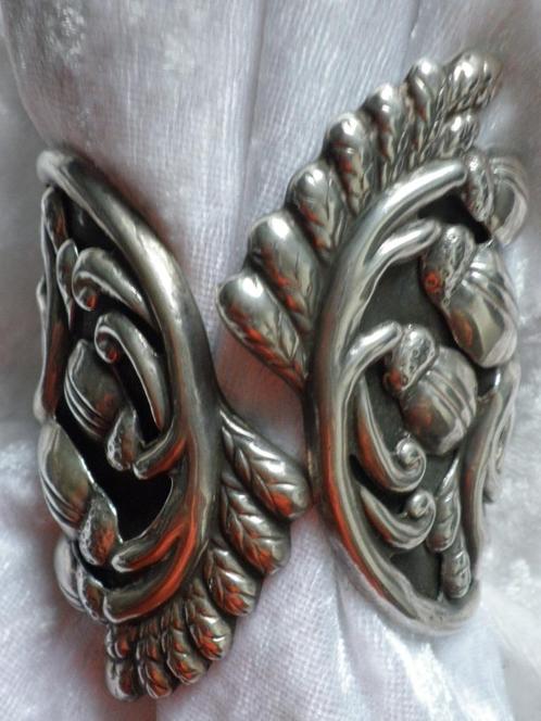 Prachtige Exclusieve Handgemaakte Zware Brede Zilver Armba, Sieraden, Tassen en Uiterlijk, Antieke sieraden, Armband, Zilver, Verzenden
