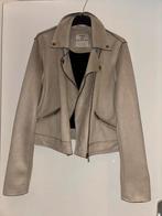 Suede jasje beige maat 42/xl, Ophalen of Verzenden, Zo goed als nieuw, Maat 42/44 (L), Beige