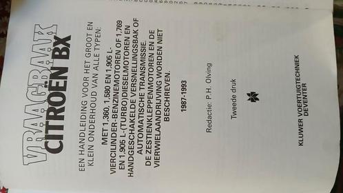 Vraagbaak Citroen BX, Boeken, Overige Boeken, Zo goed als nieuw, Ophalen of Verzenden