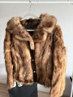 Modieuze Vintage Bontjas Suède, Ophalen of Verzenden, Zo goed als nieuw, Maat 36 (S), Bruin