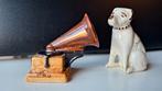 Vintage antiek Nipper HMV Grammofoon en Hond, Antiek en Kunst, Ophalen of Verzenden